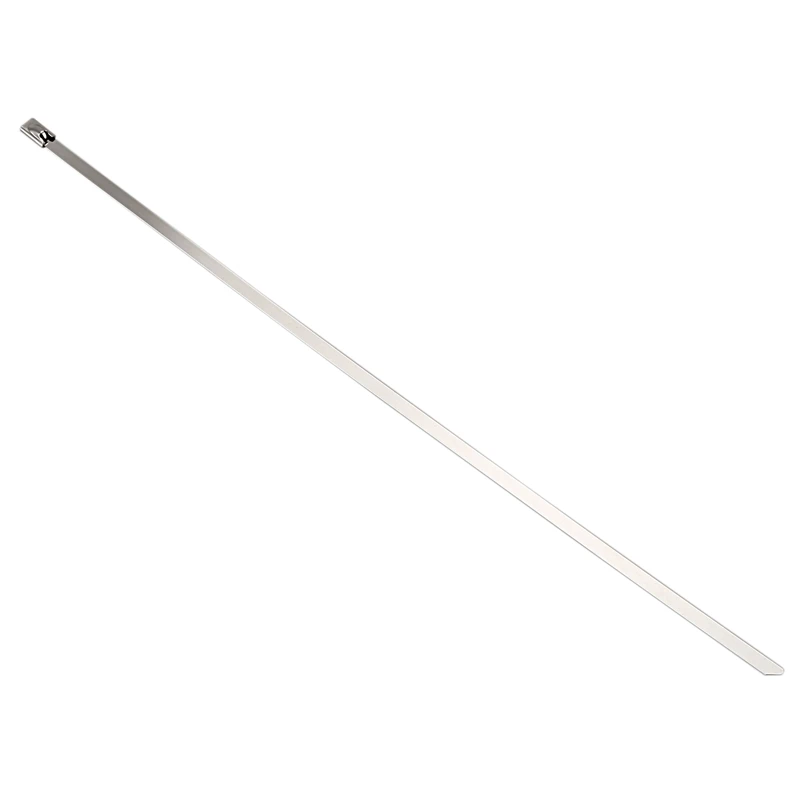 HHO-100pcs из нержавеющей стали запирающие кабельные стяжки серебро(4,6x300 мм