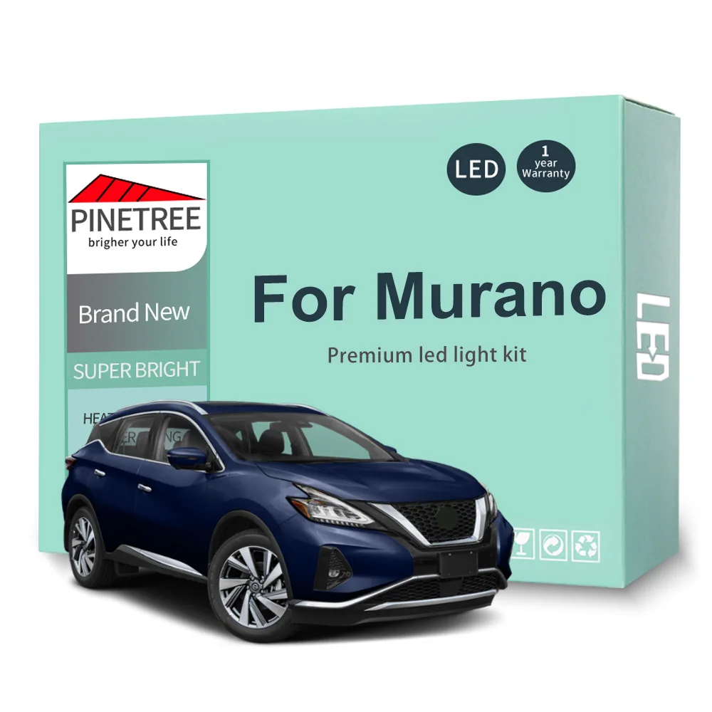 Комплект светодиодного освещения для салона Nissan Murano MK1 MK2 MK3 2002- 2017 2018 2019 2020