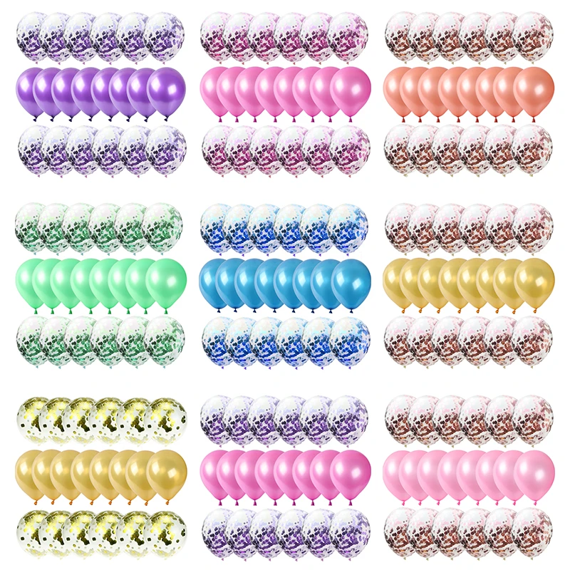 20pc/ lot rose gold balloon confetti latex combination helium birthday party wedding theme scene decoration ball | Дом и сад