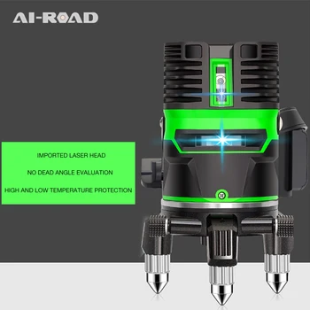 

Laser Level 2/3/5 Lines 3D Self-Leveling 360 Horizontal And Vertical Cross Super Powerful Green Laser Beam Line