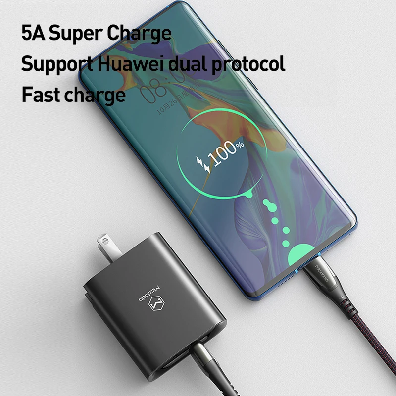 Mcdodo 3 в 1 ЕС США Великобритания переходник 30 Вт PD USB зарядное устройство для Macbook iPhone samsung AFC Xiaomi huawei SCP/FCP 5A супер быстрая зарядка