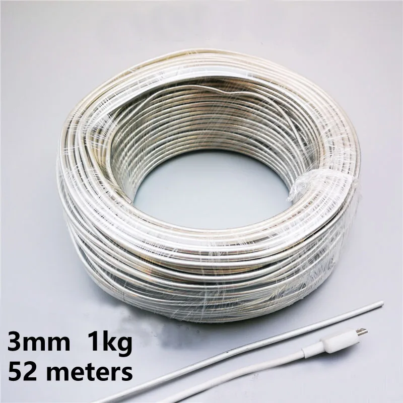 3mm 52 meters 1 кг алюминиевый провод садоводство растение дизайн поддерживает пейзаж миниатюрные деревья DIY кукла кронштейн Скелет рамки инструменты - Цвет: 3mm 52 meters