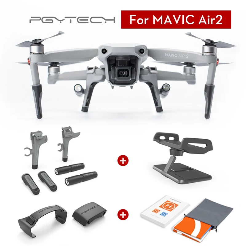 PGYTECH аксессуары PGY для DJI Mavic AIR 2 Drone светодиодный посадочный механизм Exten Pad