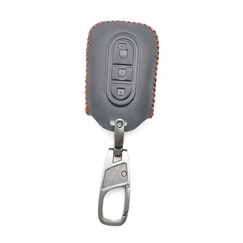 

3 Buttons Leather Car Key Case Cover For Nissan Micra K12 T31 Xtrail Qashqai Juke Tiida Duke C11 Navara pathfinder R15M Note E11
