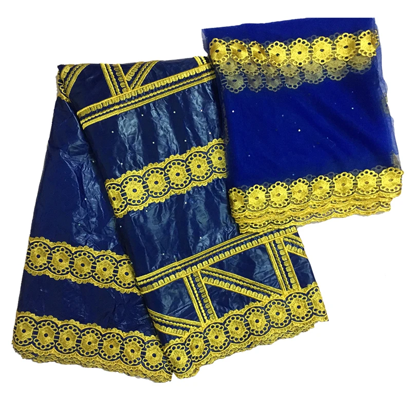 

New African Bazin Riche Tissues African Fabric Brode Fabrics Jacquard Fabrics Dubai Lace Nigerian Gele Headtie 5+2 yards/lot