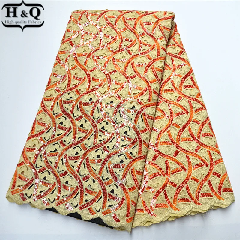 

Latest African Lace Fabric 2020 High Quality French Organza Lace Fabric 5 Yards With Sequins For Wedding Party Dress PS7724-00