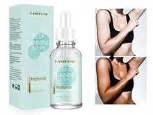 Óleo de bronzeamento natural duradouro nenhum traço 30ml sem dano uv