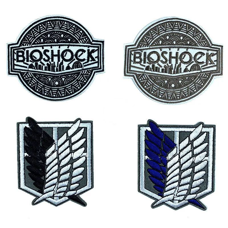 Bioshock Attack On Titan Liberty Wings игра вышитые железные нашивки для одежды DIY полосы значки