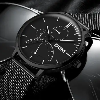 

DOM Fashion Men Watches Male Creative Business Sports Quartz Clock Stainless Steel Waterproof Watch Men Relogio Masculino M-511