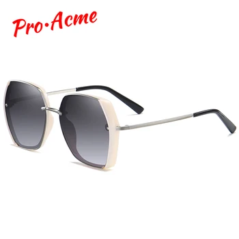 

Pro Acme Luxury Brand Design Oversized Sunglasses Women Polarized Square Gradient Lens Metal Frame Shades for Women PC1543