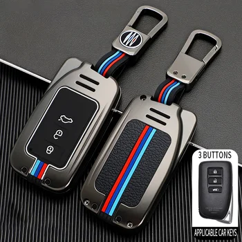 Metal Car Smart Key Case Cover For Lexus NX GS RX ES GX LX RC IS 250 200 350 300H 450H CT200 RX270LX NXIS Shell Fob Accessories