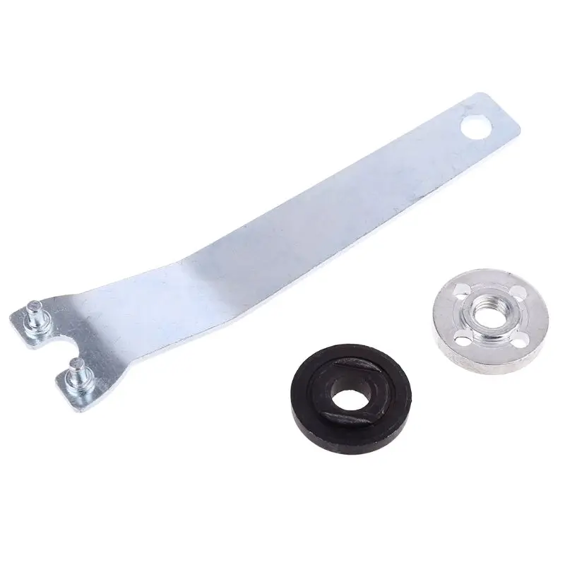 

3pcs 10cm Metal Grinder Wrench Spanner Lock Nut Flange Angle Wrench Spanner Tool
