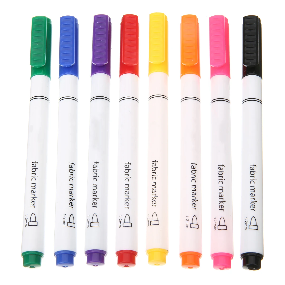 

8 Piece Multicolor Clothes Textile Markers Fabric Pens Arts Crafts DIY T-shirt Painting Pen For Student Child Writing Supplies