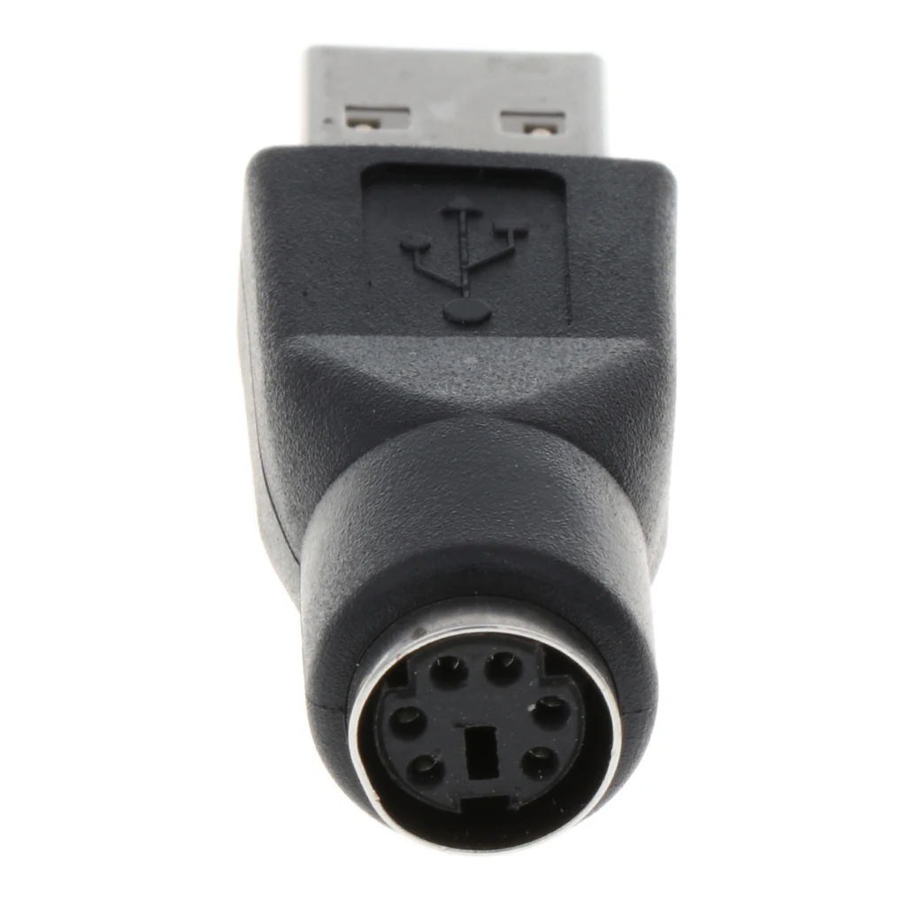 Переходник для мыши M/F с USB Male на Mini PS/2 Female порт конвертера ПК и компьютера|USB-хабы| |