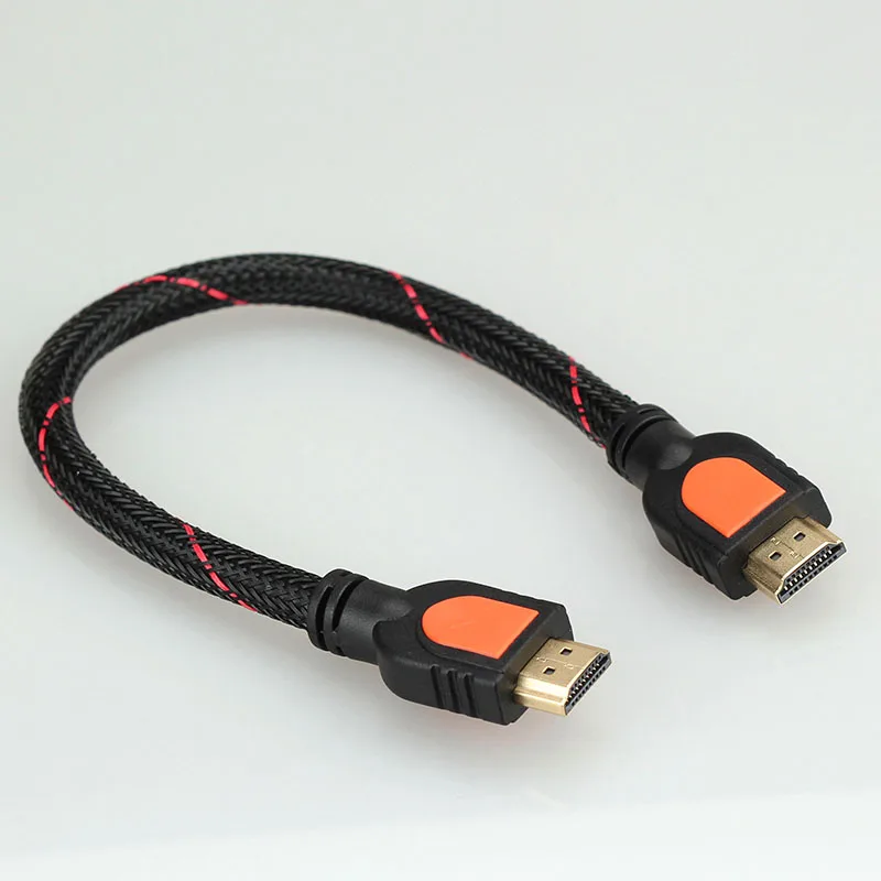 25CM 50CM HD-compatible A Male short Converter Connector Adapter Cable Cord 1080P V1.4 hdmi cable audio video converter adapter