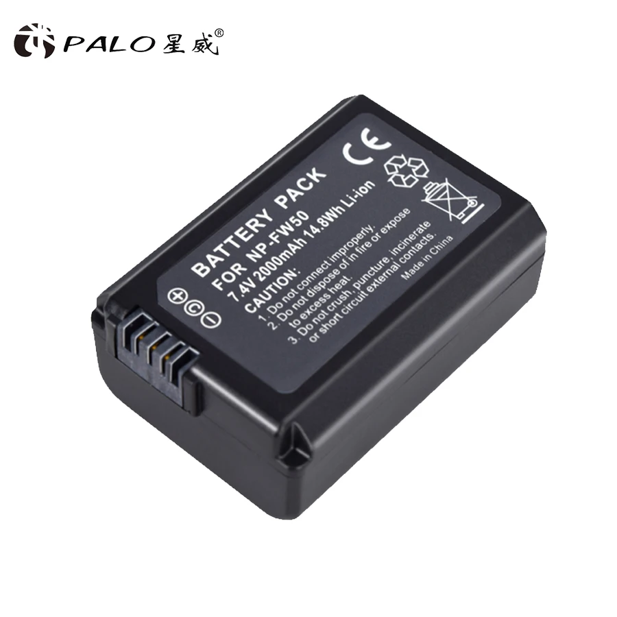 PALO 2000mAh NP-FW50 NPFW50 NP FW50 Аккумулятор для sony Alpha a33, a35, a37, a55, SLT-A33, SLT-A35, SLT-A37, SLT-A37K, SLT-A37M, SLT-A55