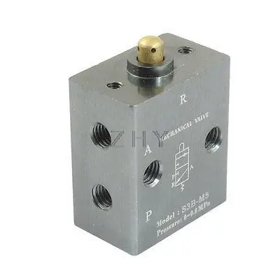 S3B-M5 два положения 3 Way 5 мм резьбовое отверстие Пневматический Механический клапан