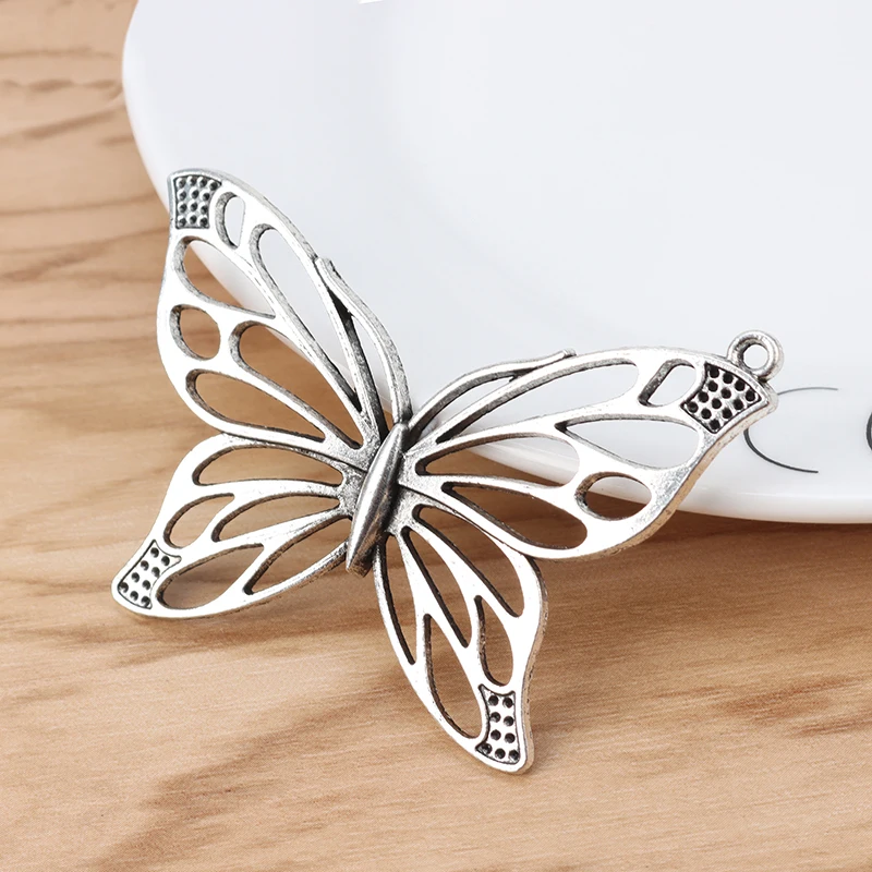 10 Pieces Large Hollow Butterfly Insect Charms Pendants for Jewellery Making Findings | Украшения и аксессуары