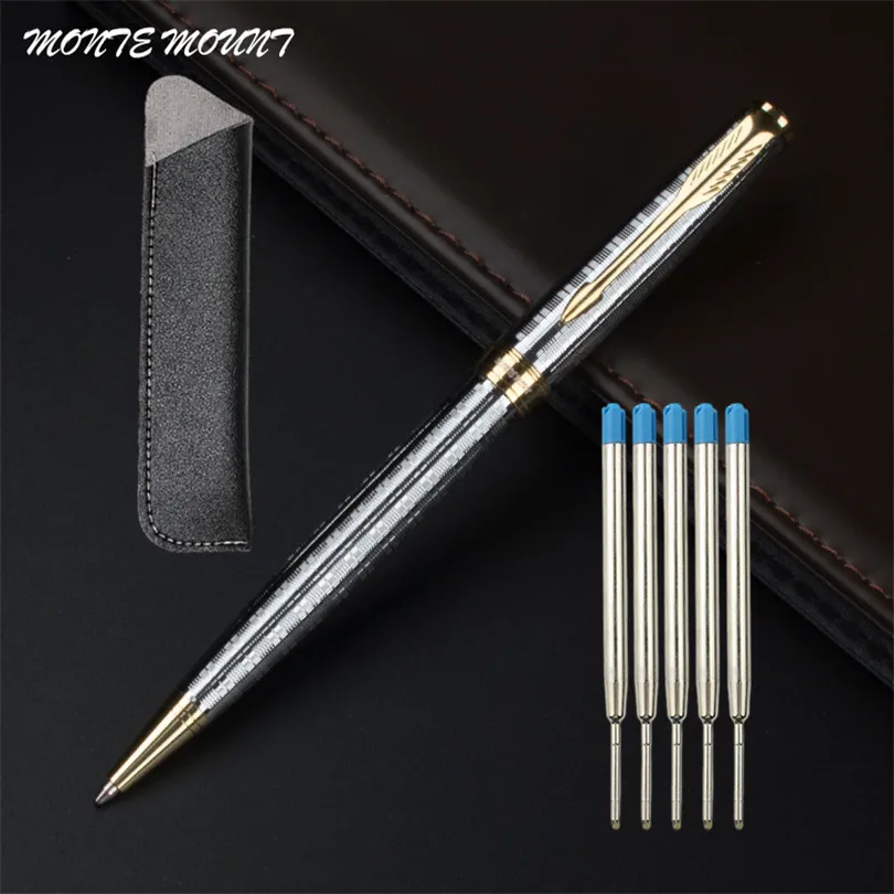 Hot Selling Nice Quality Brand Metal Roller Ballpoint Pen Office Executive Fast Writing Pen Send Gift