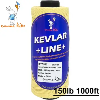 

150lb 1000ft / 304m Braided Kevlar Line String For Fishing Kite Flying Outdoor Camping Cord Rope