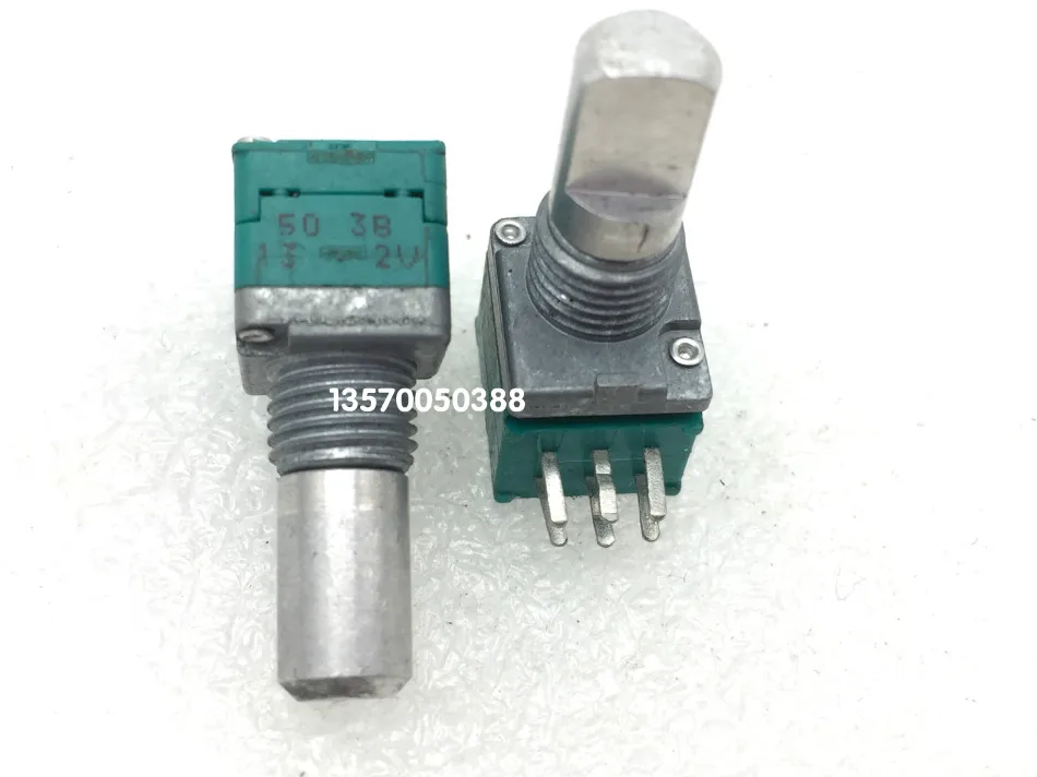 Japan Alps Rk097g Precision Duplex Potentiometer B50k Handle Length 15mm Half Shaft Switches