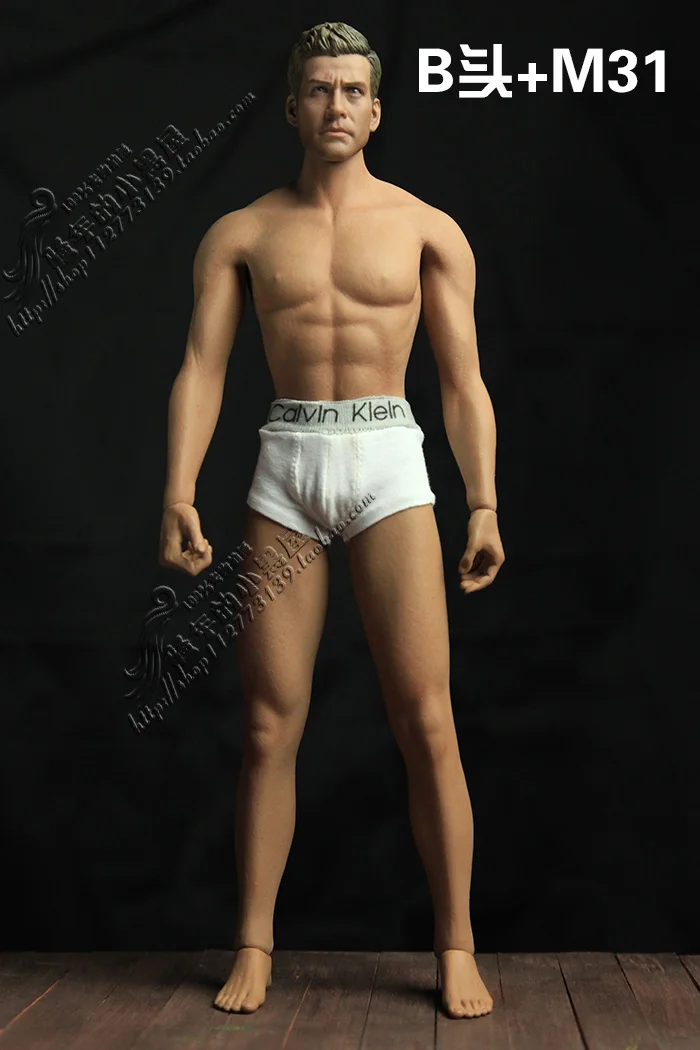 B head and M31 1:6 стальной корпус из нержавеющей стали TBLeague M30 M31 M32 M33 M34 M35 1/6 супер гибкое бесшовное тело куклы мужчины Suntan человек тело - Цвет: B head and M31