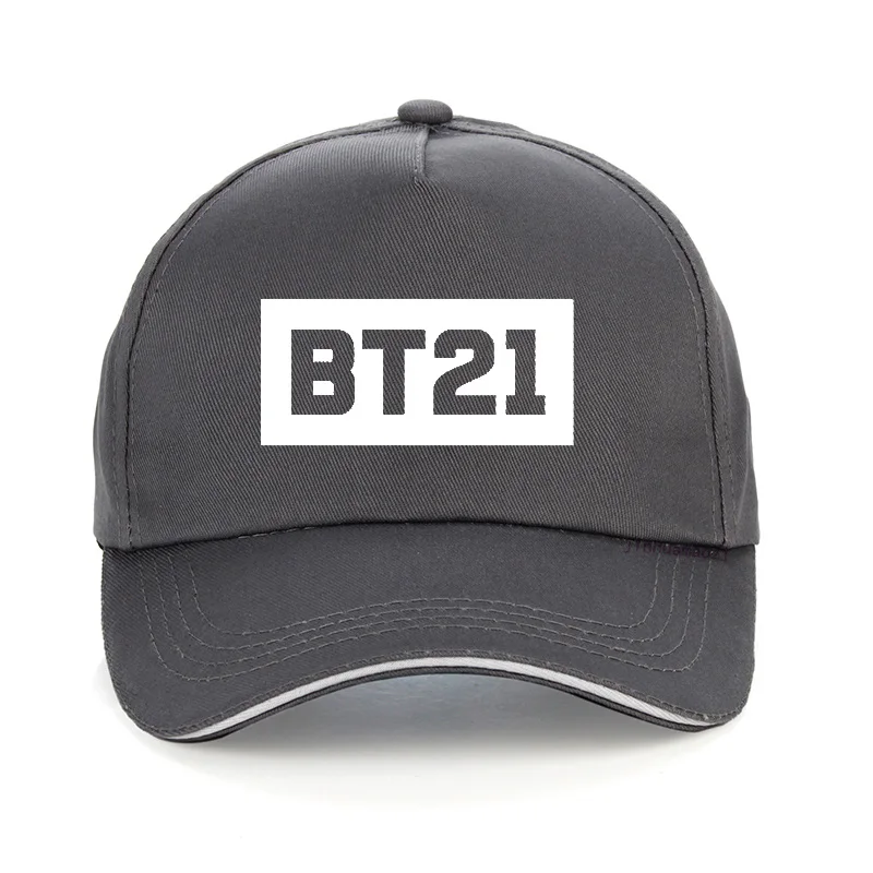 BT21 шляпа с надписью для папы, хлопок, бейсболка bt21 для мужчин и женщин, летняя кепка с козырьком, унисекс, регулируемая бейсболка, головные уборы, bone gorras