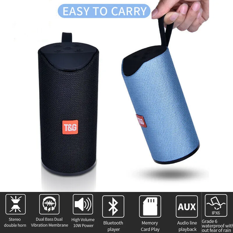 

Portable Bluetooth Wireless Speaker Waterproof Power Bank Ultra Bass Loudspeaker