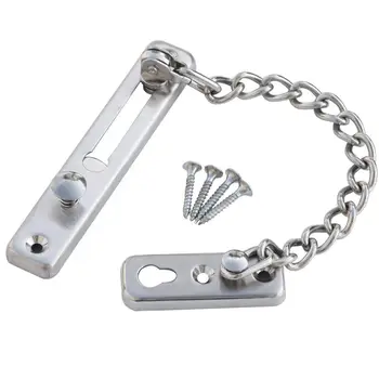 

New Sliding Safety Lock with Chain Argentee