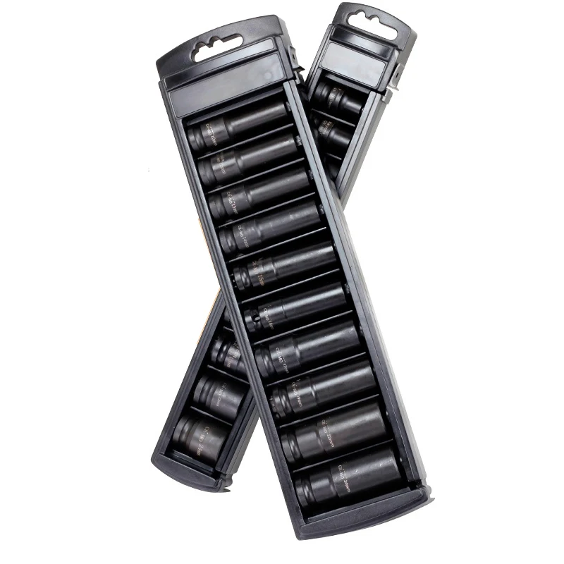 

1/2 inch Metric Air Socket Electric wrench Long hex socket head set 8-32mm Air Impact Ratchet Wrench 10pcs/set Spanner sleeve