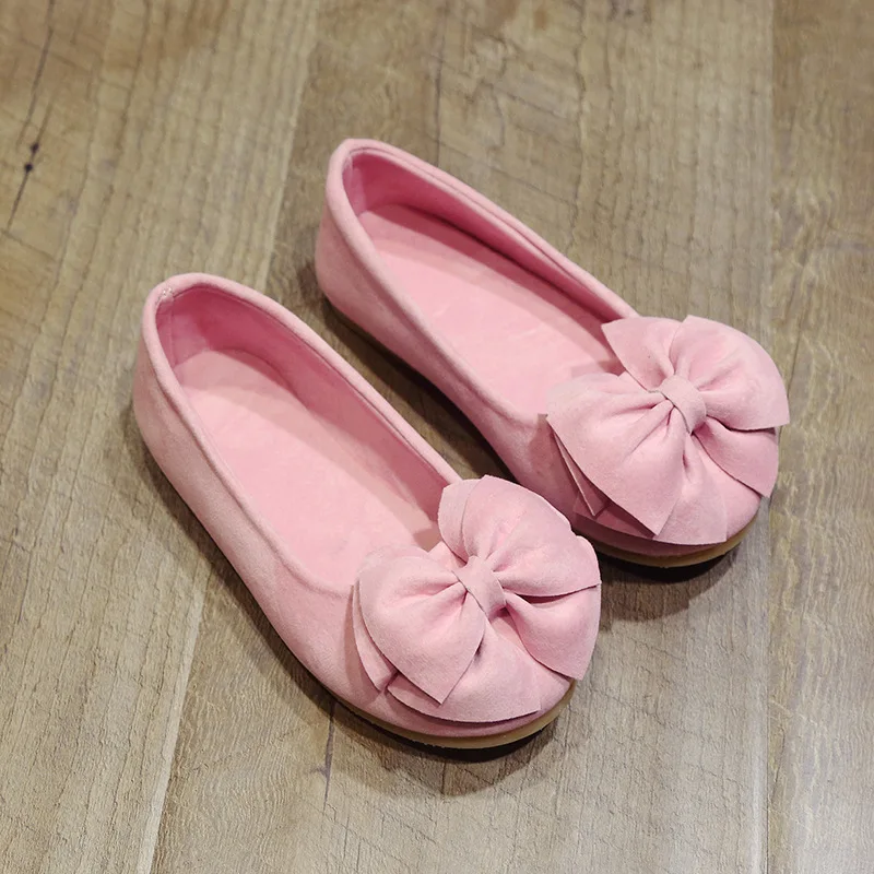 Suede Kids Loafers Girls Princess Shoes