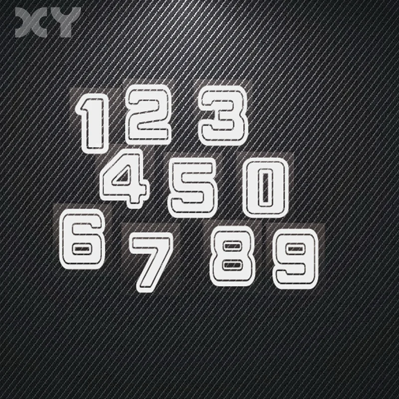 DIY Vehicle Decoration Numbers Arabic Numbers Car Styling Decals - 5cm ...
