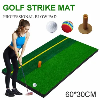 

30X60cm Golf Practice Mat Artificial Lawn Nylon Grass Rubber Tee Backyard Outdoor Golf Hitting Mat Durable Training Pad