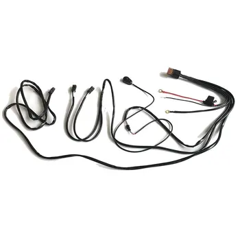 

Connecting 3 Car LED Work Light Wiring Harness With DT Connecter Waterproof ON/OFF Switch Universal for Car Strip Light