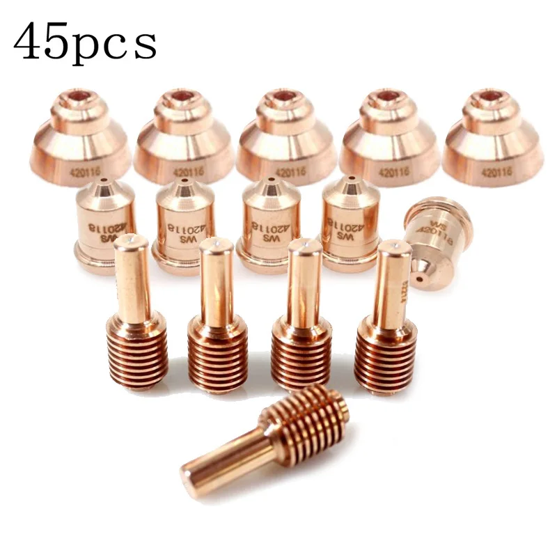 

420118 420120 420116 Plasma Torch Electrode Tips Shield Kit For 30XP 45pcs/Set