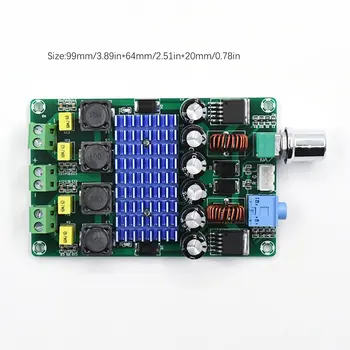 

XH-M643 50W*2 TPA3116D2 digital power amplifier board XL6019E1 Dual Channel Automatic Boost Amplifiers DC 12-24V