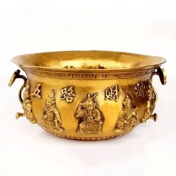 

LAOJUNLU Pure Copper Cornucopia FiveWay Fortuna Gathers Fortune Incense Burner Various Models, 12 cm in diameter
