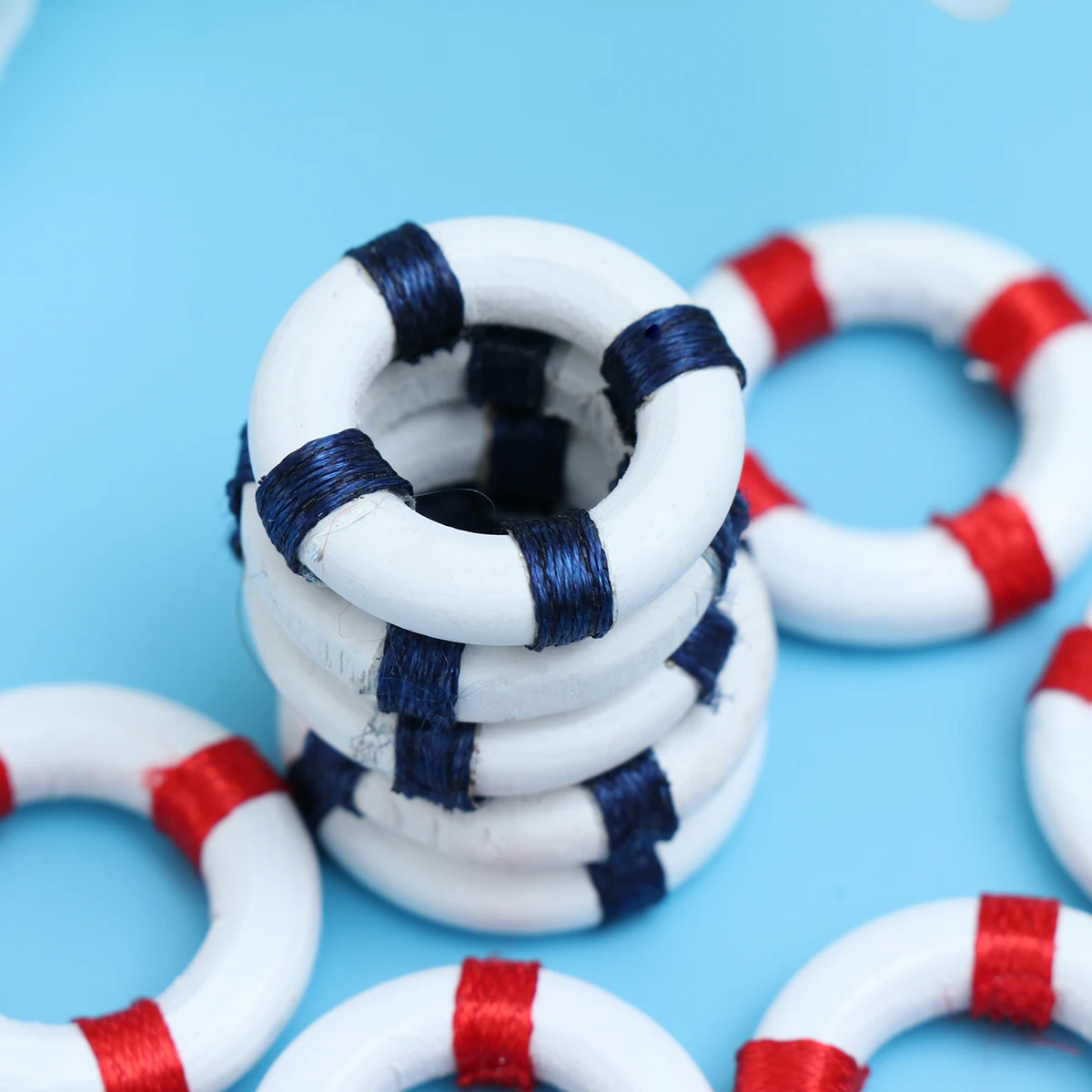 10pcs Mini Swimming Ring Mini Summer Decorations Education Fun Lightweight Cute Figurine Craft Toy Miniature Toy Home