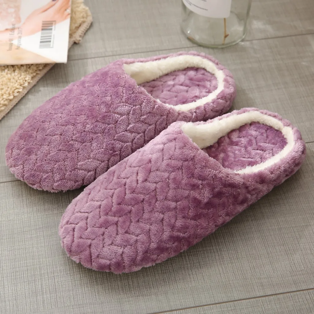 New Women's House Slippers Slip-On Anti-Skid Flower Indoor Casual Shoes Snow Slipper Fashion Casual Ladies Shoes slippers#1