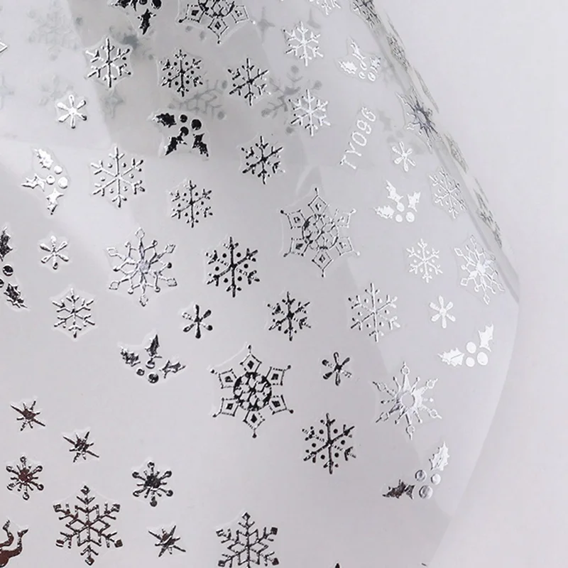 Новые 3D наклейки для ногтей с изображением Санты/лося/снеговика/дерева/колокольчика, рождественские и новогодние наклейки для ногтей, обертывания, инструменты для маникюра и украшения