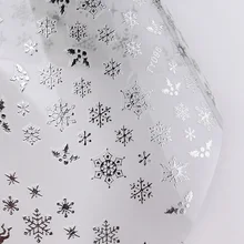 Новые 3D наклейки для ногтей с изображением Санты/лося/снеговика/дерева/колокольчика, рождественские и новогодние наклейки для ногтей, обертывания, инструменты для маникюра и украшения