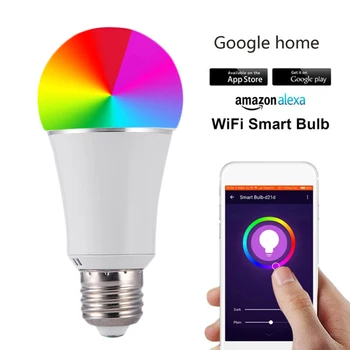 

Durable 7W E27 WiFi Smart Light Bulb Practical Multi-functional APP Control 85V-265V RGBW Dimmable LED Night Lamp