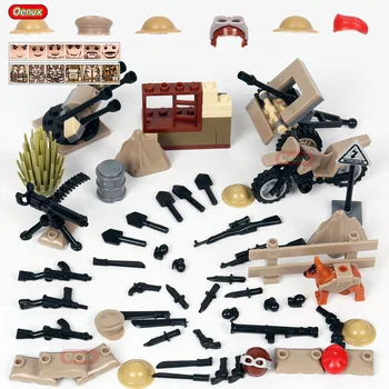 

Oenux 6PCS WW2 The Battle Of Imphal Military Scenes Mini UK British Army Figures Small Building Block Brick Educational Kid Toys