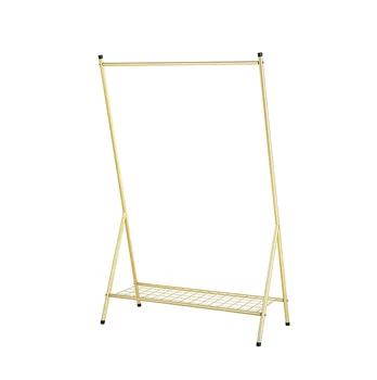 

155cm High Gilding Coat Hanging Bar Holder / Free Floor Stand Towel Rack Rail in Golden