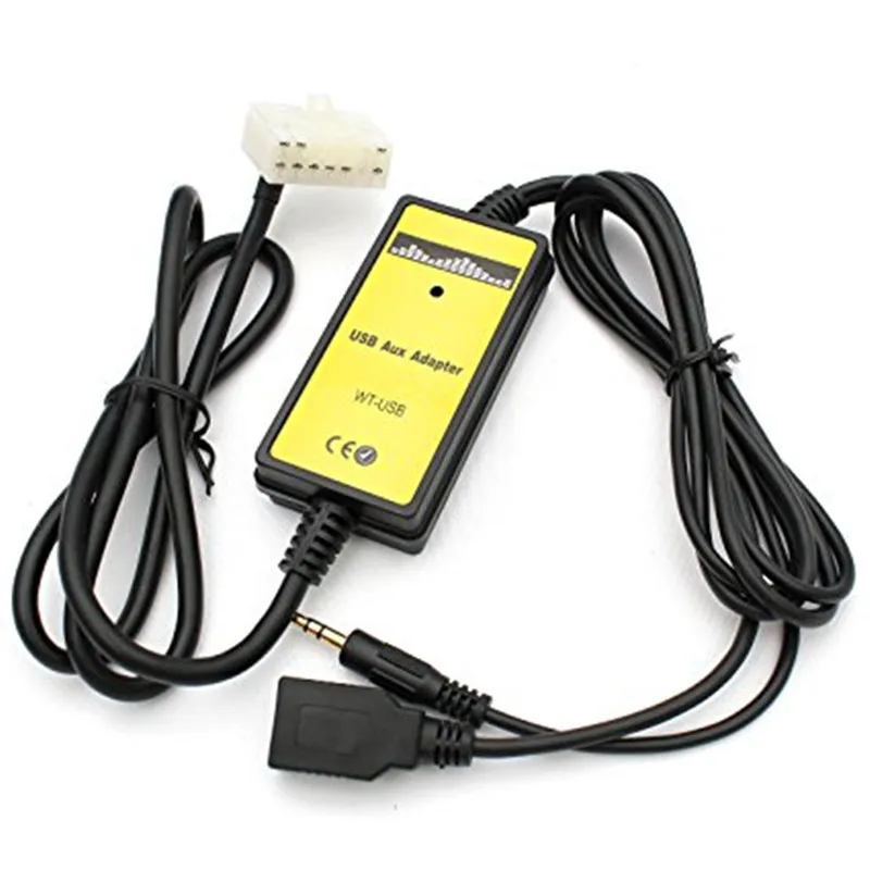 5+7Pin USB AUX Mp3 Player Adapter Car Digital Music Cd Changer for Toyota (5+7)Pin Camry Corolla Lexus RAV4 Yaris | Автомобили и