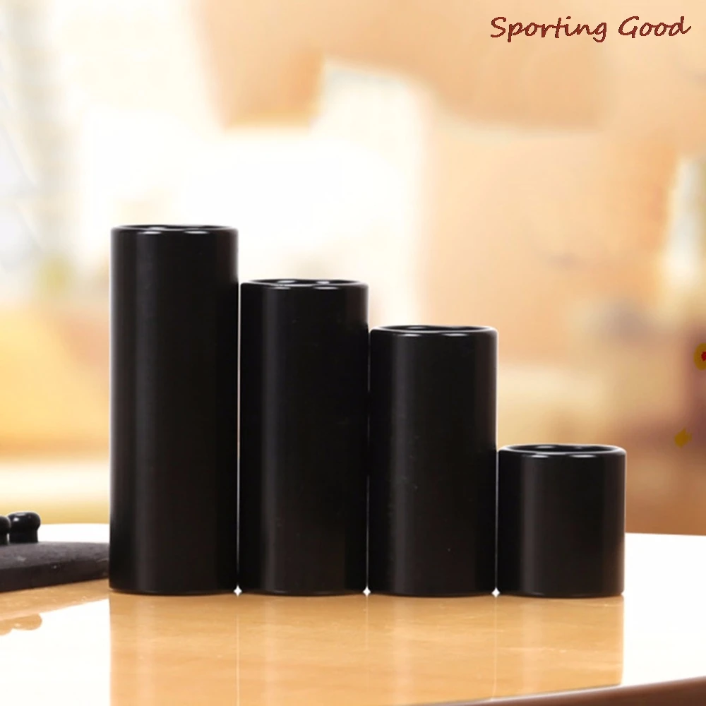 4Pcs/set Stainless Steel Guitar String Slide Finger Knuckle Cylinder Slider Length 28/51/60/70mm
