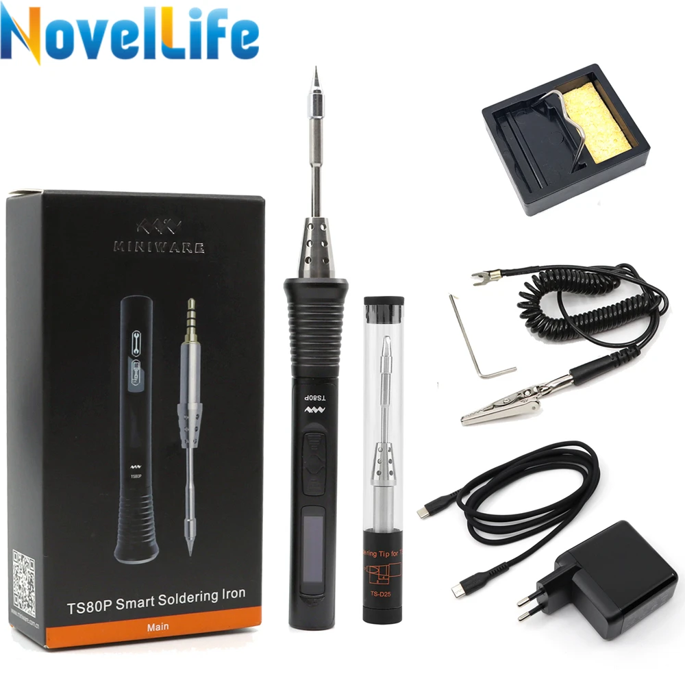 dailymall Portable TS80P 30W Smart Electric Soldering Iron Digital 12V Welding Tool dailymall Portable TS80P 30W Smart Electric Soldering Iron Digital 12V Welding Tool