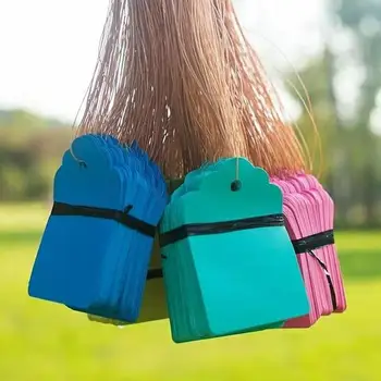

100pcs/set PVC Plant Markers Gardening Labels Hanging Tags Tree Flower Signs Waterproof Strip Line Tags