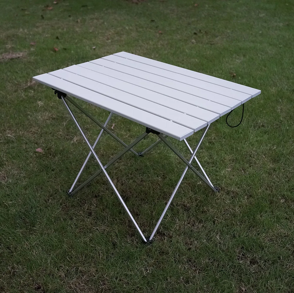 Aluminum Alloy Ultralight Folding Camping Table Portable Picnic Dining Table Desk High Strength Durable Outdoor Furniture HikingPortable Foldable Table Camping Outdoor Furniture Computer Bed Tables Picnic 6061 Aluminium Alloy Ultra Light Folding Desk