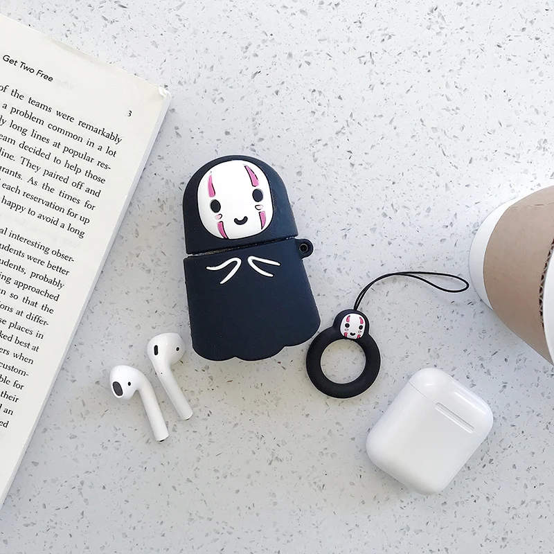 Милый мягкий чехол для наушников с мультяшным рисунком Airpods 1 2 Чехол Силиконовый